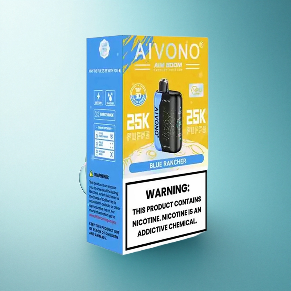 Aivono Aim Boom 25000 Puffs Blue Rancher 650mAh Type-C Mesh Coil
