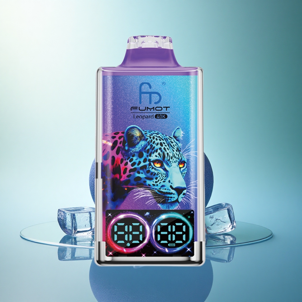 Fumot Leopard 40K Puffs Blueberry On Ice Dual Mesh 5% Nicotine 700mAh