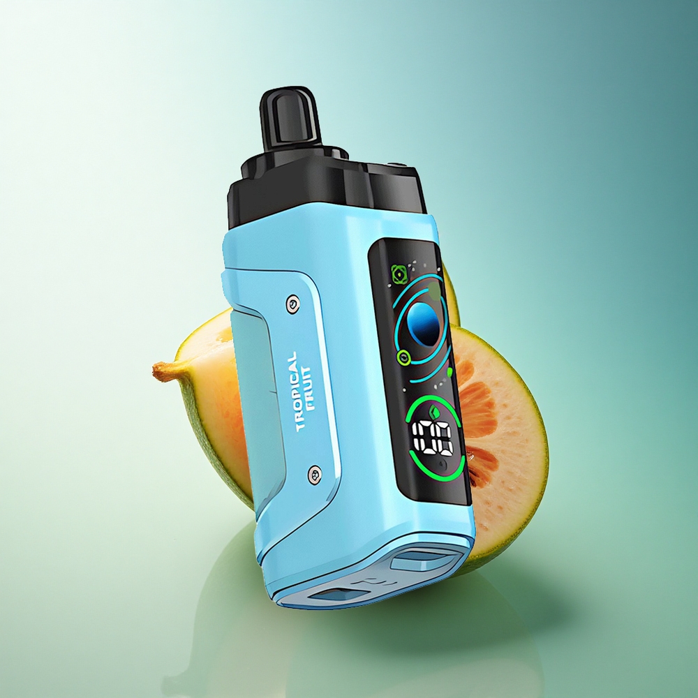 Razz Bar 45000 Puffs Tropical Fruit Mesh Coil 20mg Nicotine Disposable Vape