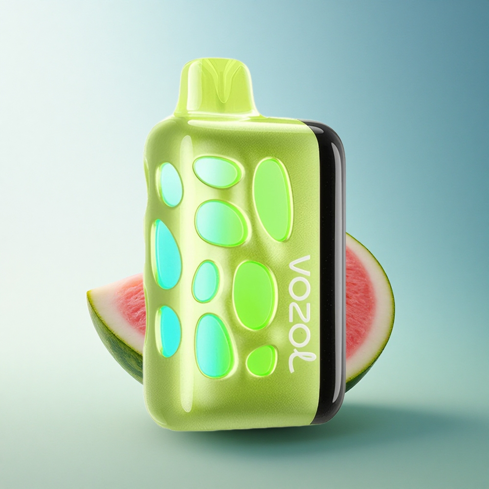 VOZOL RAVE 40000 Puffs Glowing Watermelon Bubblegum 1000mAh Beat-Synced