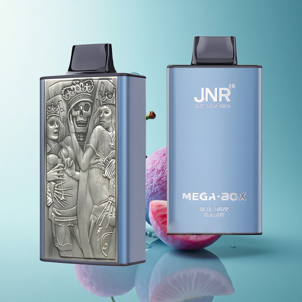 JNR Mega Box 25000 Blue Razz Cherry Dual Mesh 850mAh 2% Nicotine