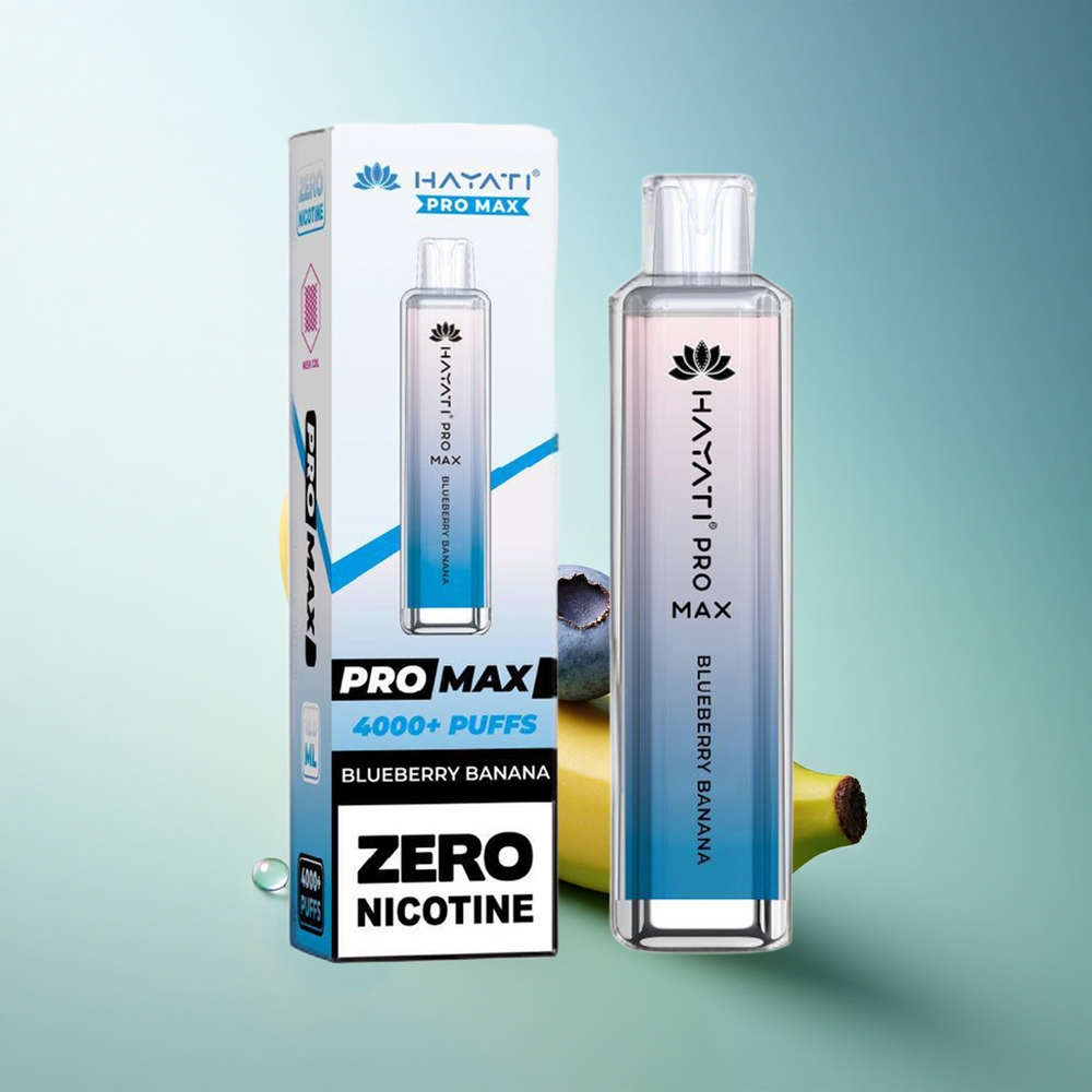 Hayati Pro Max 4000 Puffs Blueberry Banana Dual Mesh 1400mAh Disposable Vape