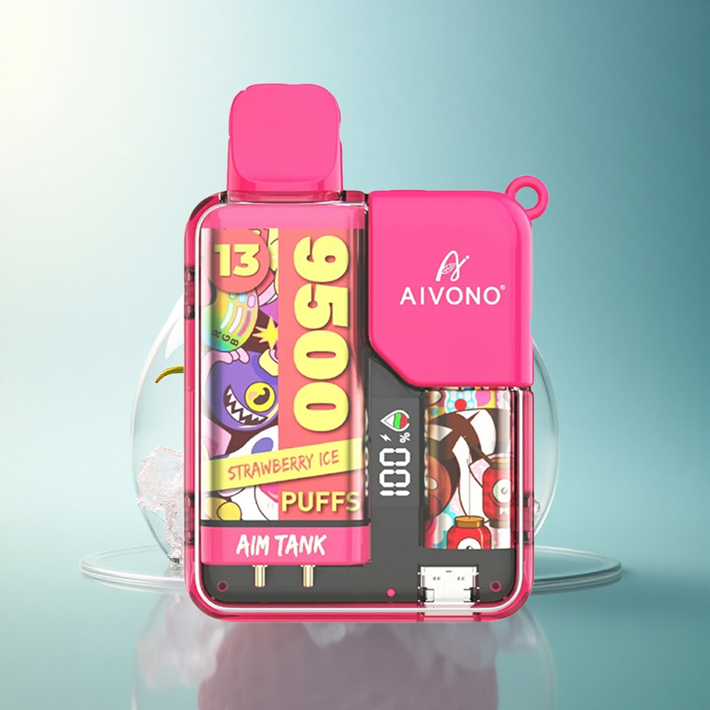 Aivono Aim Tank 9500 Puffs Strawberry Ice 650mAh 5% Nicotine