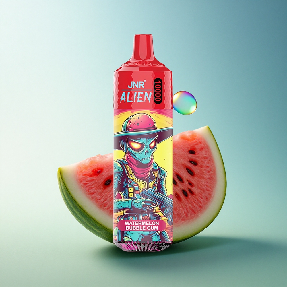 JNR Alien 10000 Watermelon Bubble Gum LED RGB 850mAh 20ml