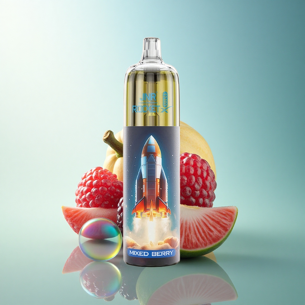 JNR Rocket-X 12400 Mixed Berry Adjustable Airflow RGB Lights 1.2ohm Mesh Coil