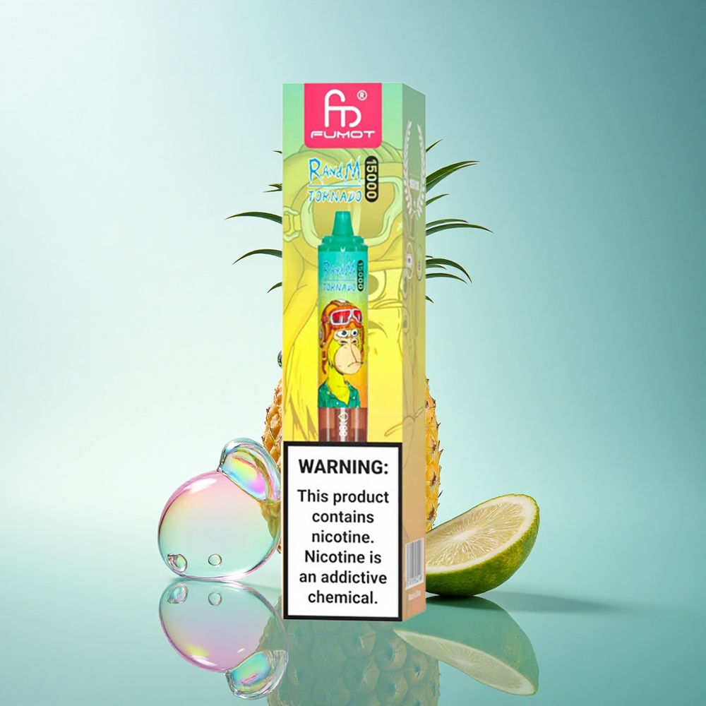RandM Fumot Tornado 15000 Puffs Pineapple Ice 25ml 850mAh Mesh Coil