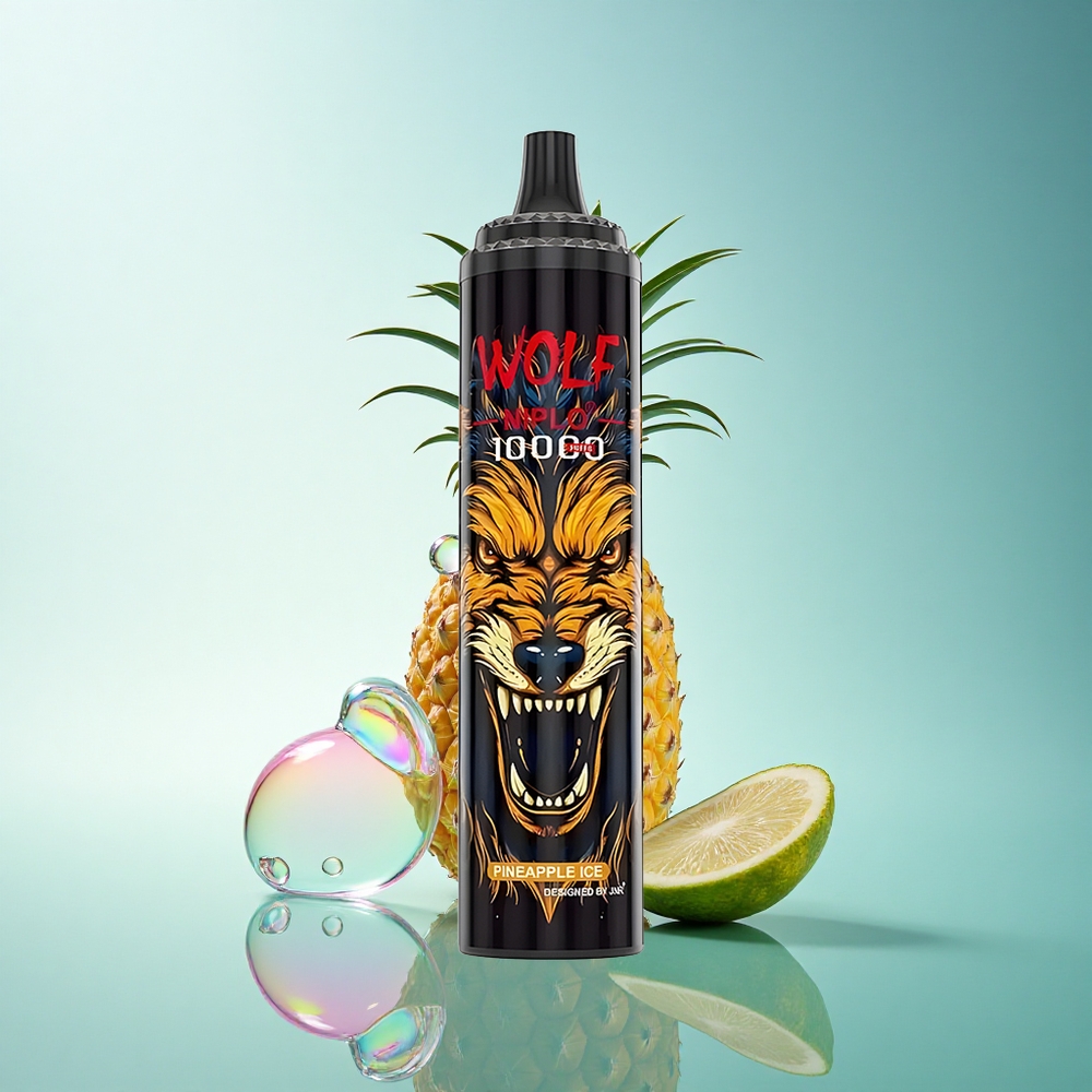 JNR Wolf Niplo 10000 Pineapple Ice 650mAh 20ml 5% Nicotine