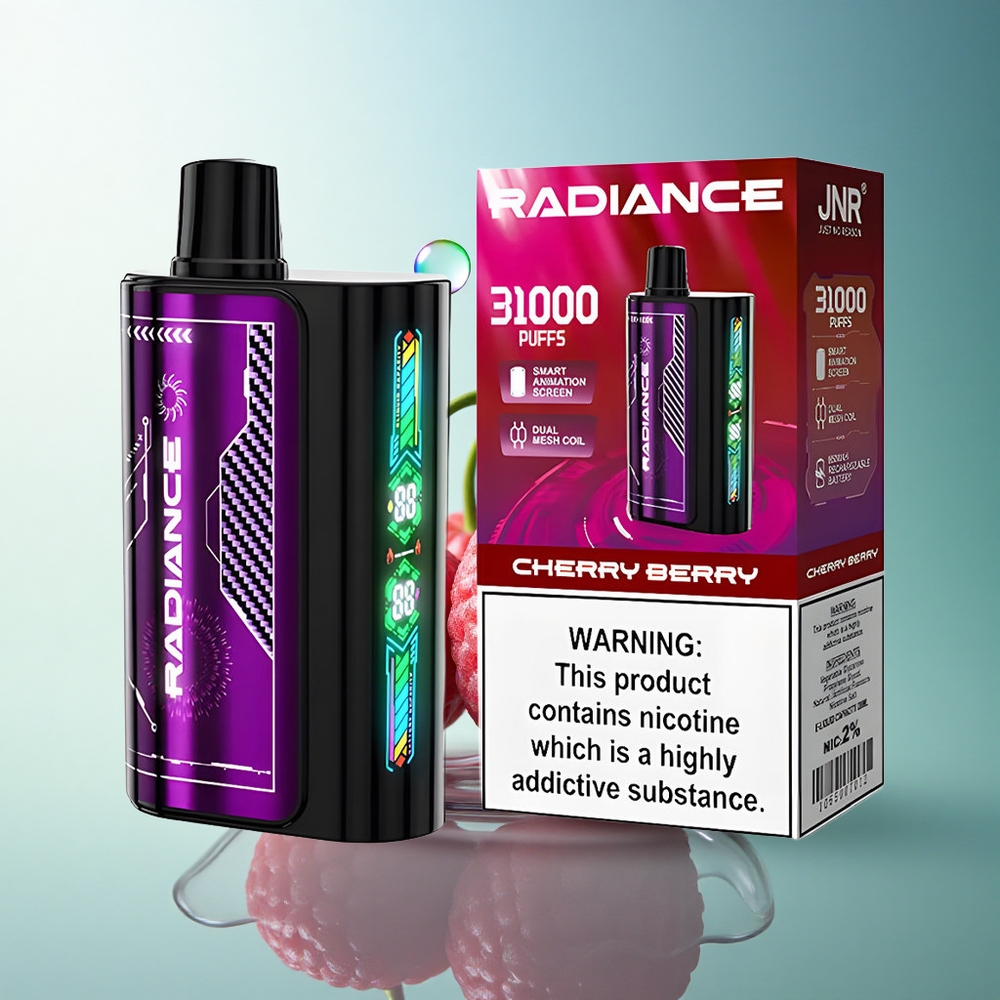 JNR Radiance 31000 Cherry Berry Dual Mesh 950mAh 2% Nicotine