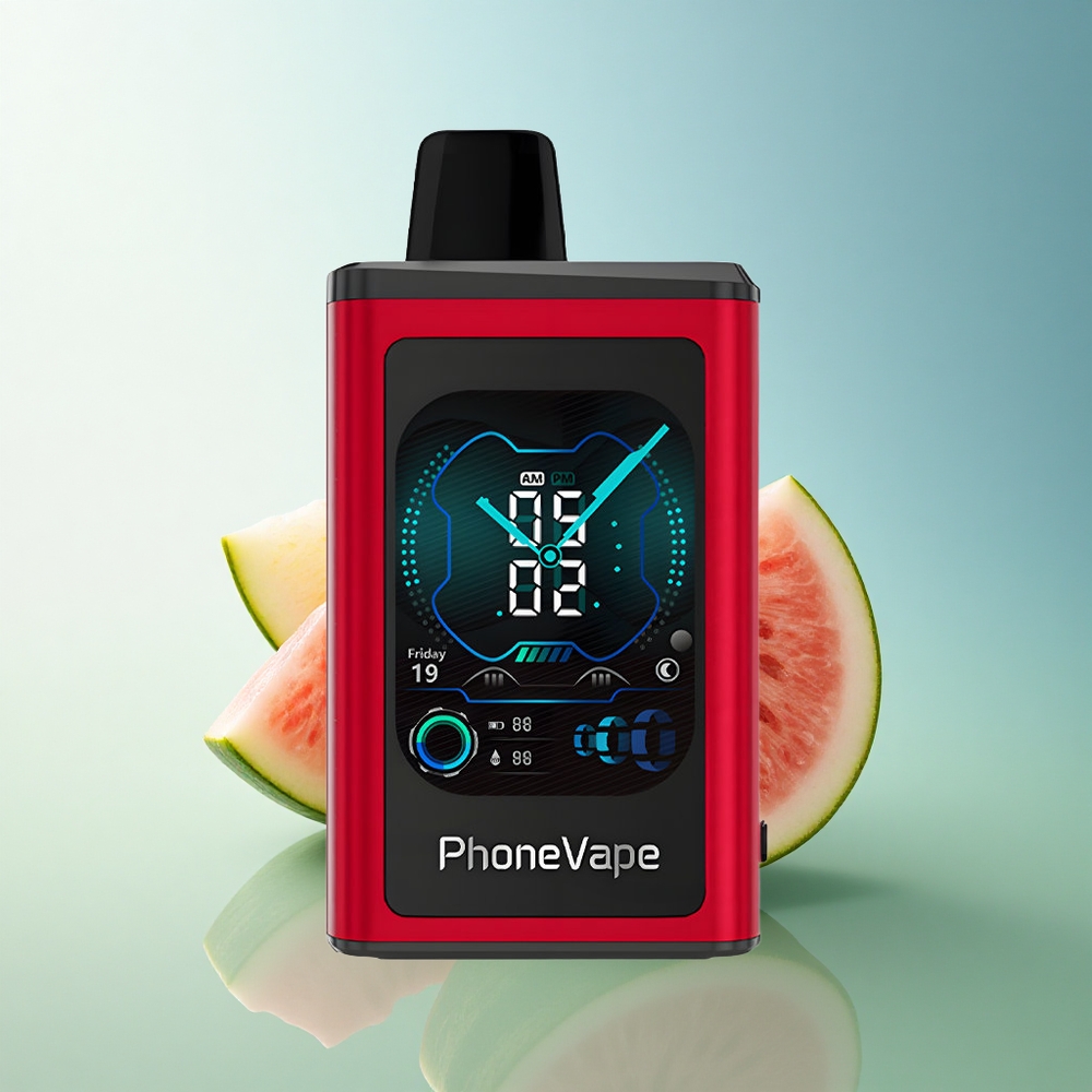 JNR PhoneVape 30000 Peach Mango Watermelon Adjustable Airflow Nicotine 2% 5%