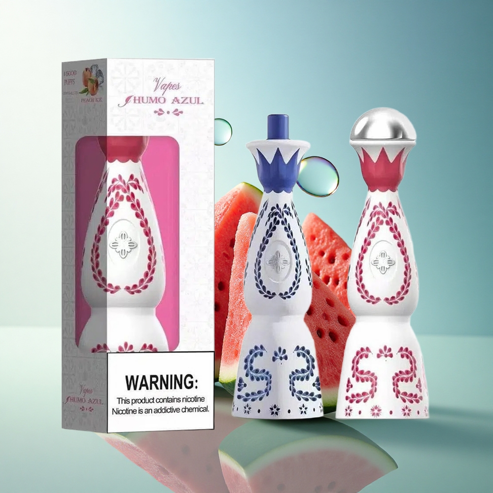 Humo Azul 15000 Puffs Strawberry Watermelon Grape 5% Nicotine USB-C Rechargeable