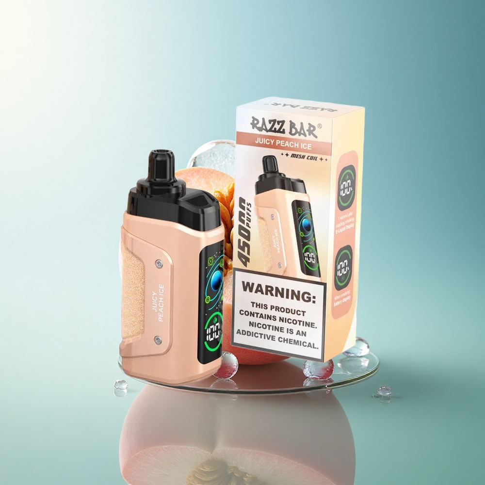 Razz Bar 45000 Puffs Juicy Peach Ice Mesh Coil 650mAh