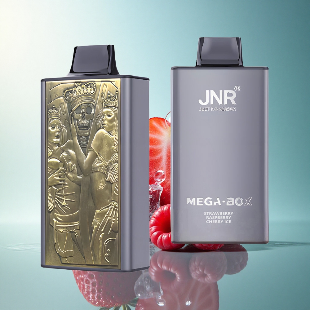 JNR Mega Box 25000 Strawberry Raspberry Cherry Ice 30ml 850mAh 2% Nicotine