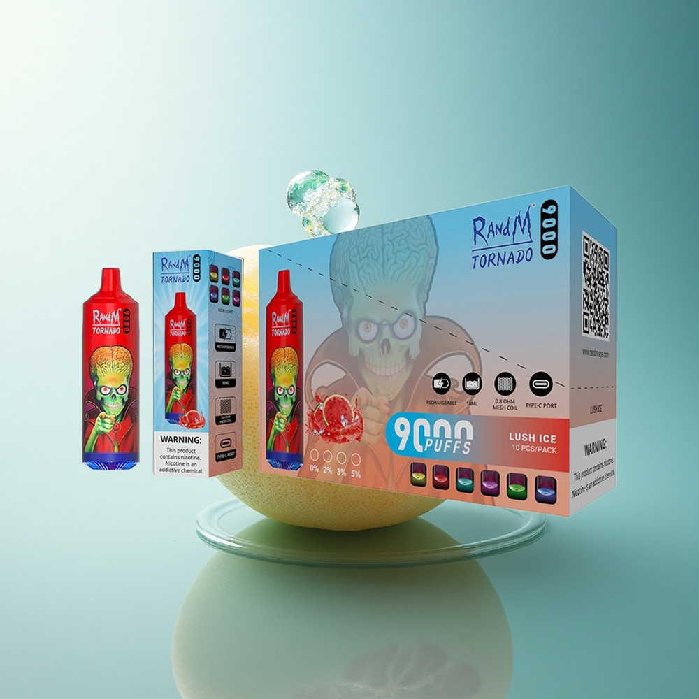 RandM Fumot Tornado 9000 Puffs Lush Ice Mesh 18mL 850mAh