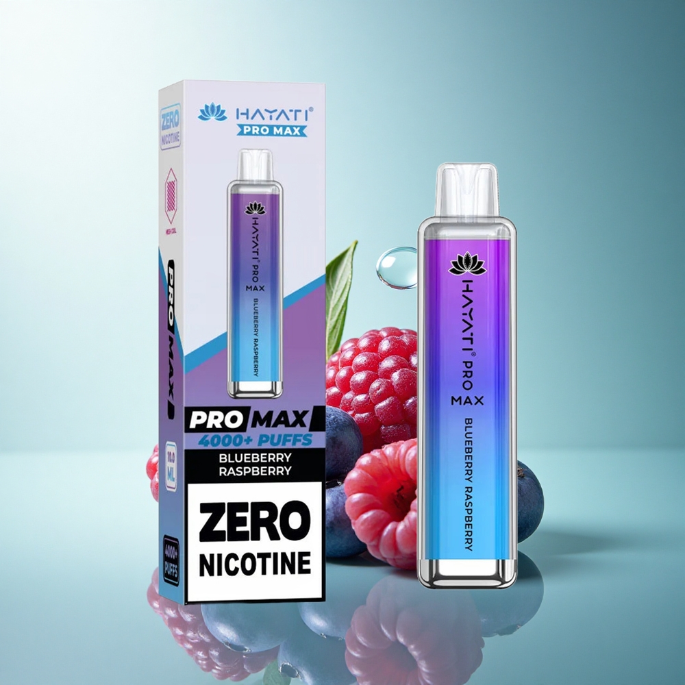 Hayati Pro Max 4000 Puffs Blueberry Raspberry Dual Mesh 1400mAh Disposable Vape