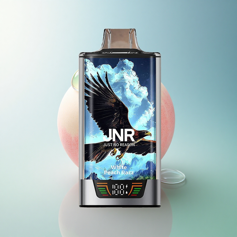 JNR Falcon Pro 28000 White Peach Razz 30ml 950mAh 5% Nicotine