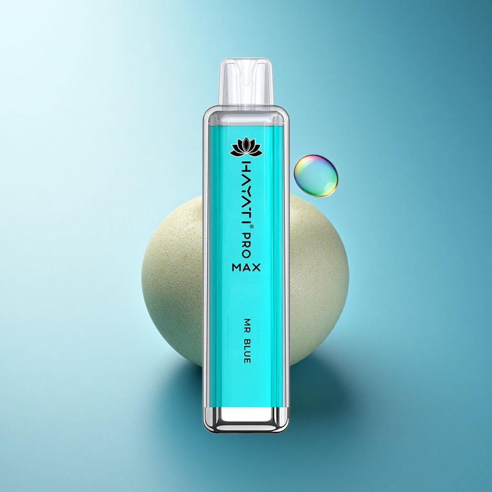 Hayati Pro Max 4000 Puffs Mr Blue Crystal Rechargeable 1400mAh Dual Mesh Disposable Vape