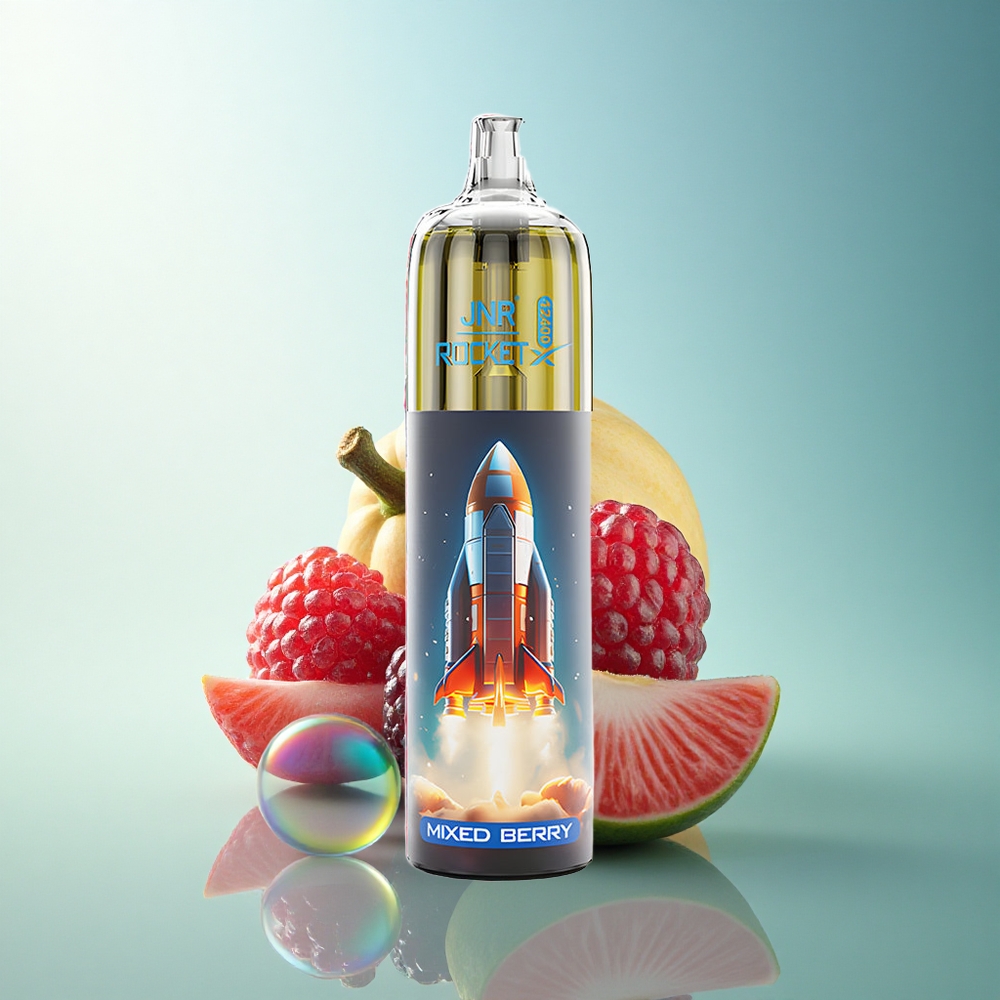 JNR Rocket-X 12400 Mixed Berry Adjustable Airflow RGB Lights 1.2ohm Mesh Coil