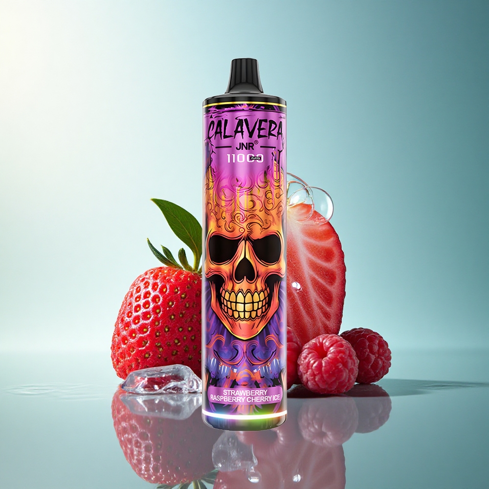 JNR Calavera 11000 Strawberry Raspberry Cherry Ice with 850mAh Battery and 5% Nicotine