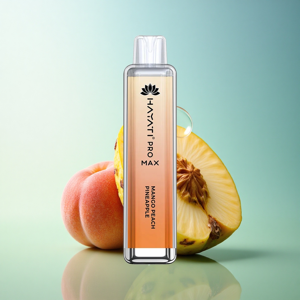 Hayati Pro Max 4000 Puffs Mango Peach Pineapple Dual Mesh 1400mAh Rechargeable