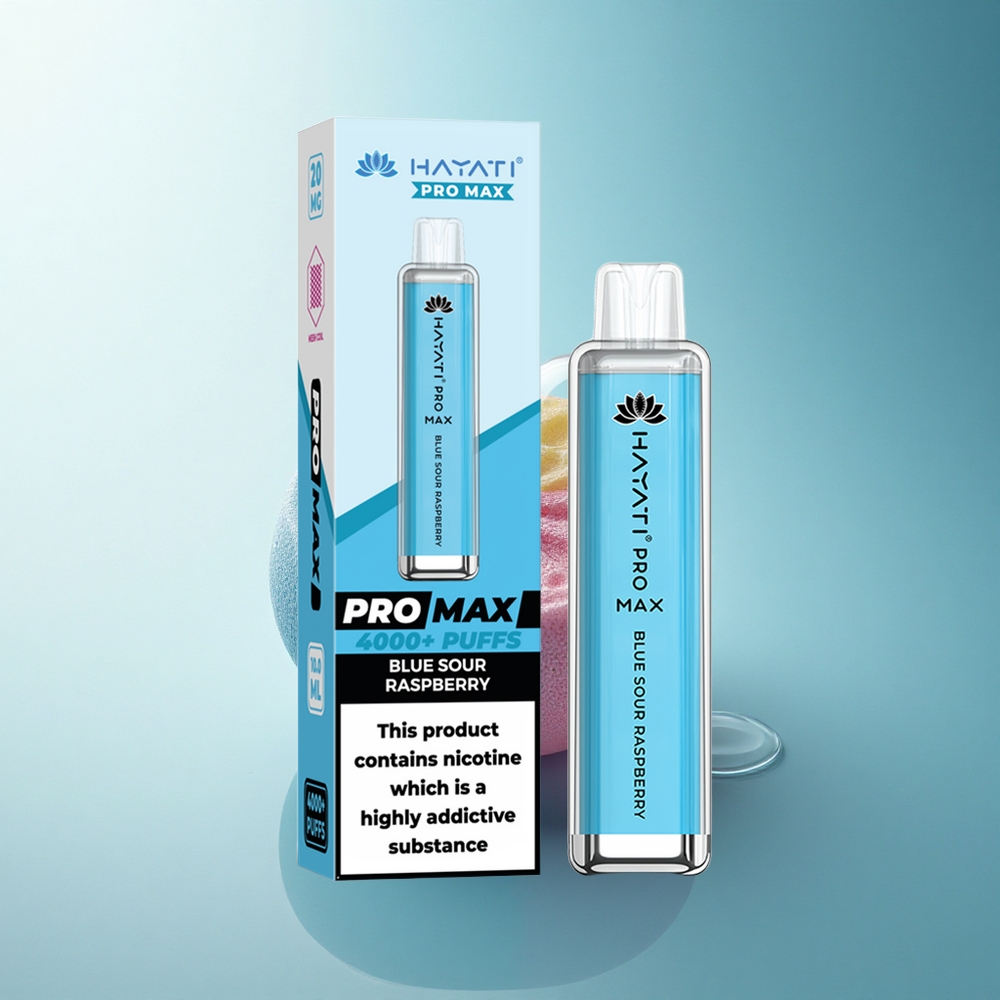 Hayati Pro Max 4000 Puffs Blue Sour Raspberry Dual Mesh 1400mAh Disposable Vape