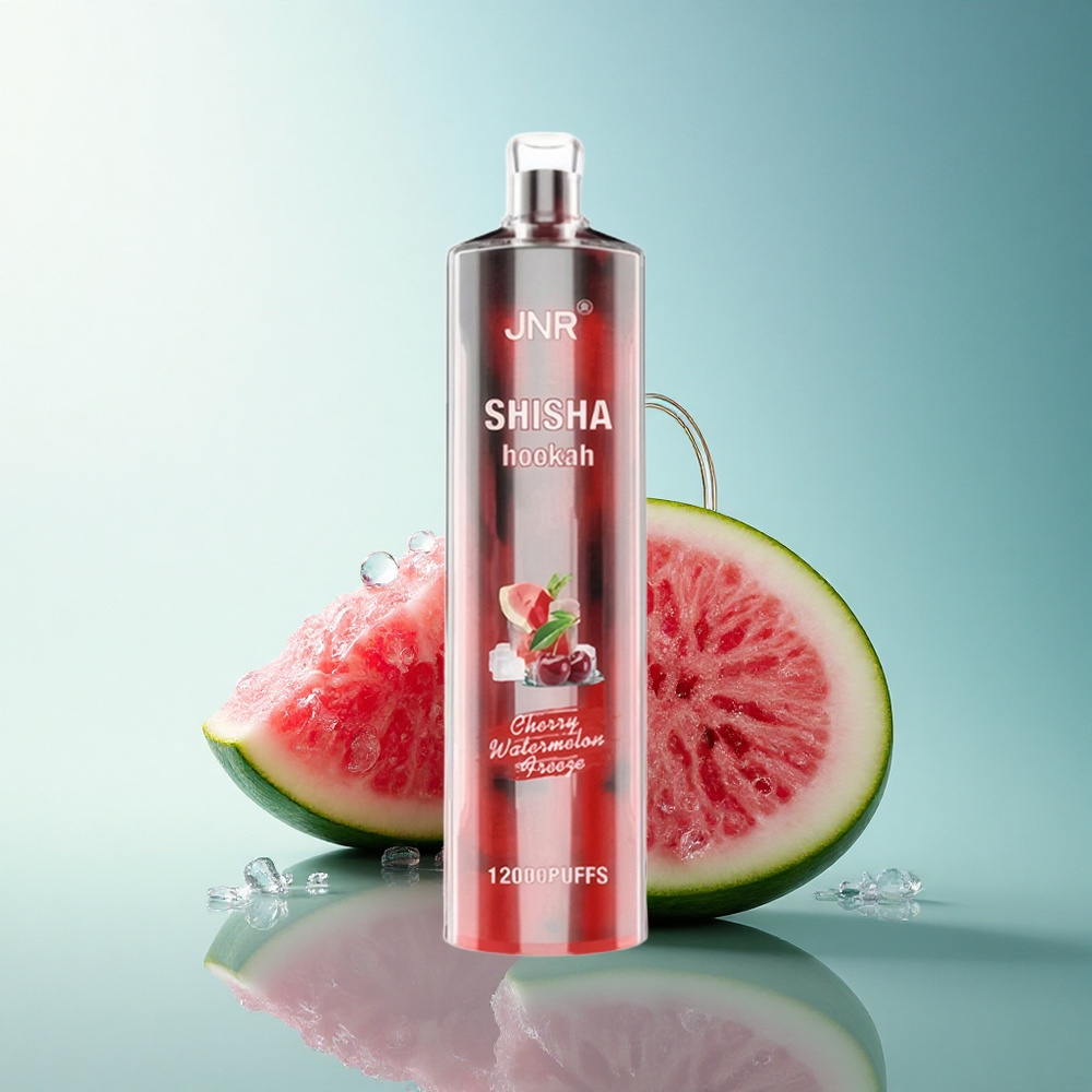 JNR Shisha Hookah 12000 Cherry Watermelon Freeze 750mAh 24ml 0% Nicotine