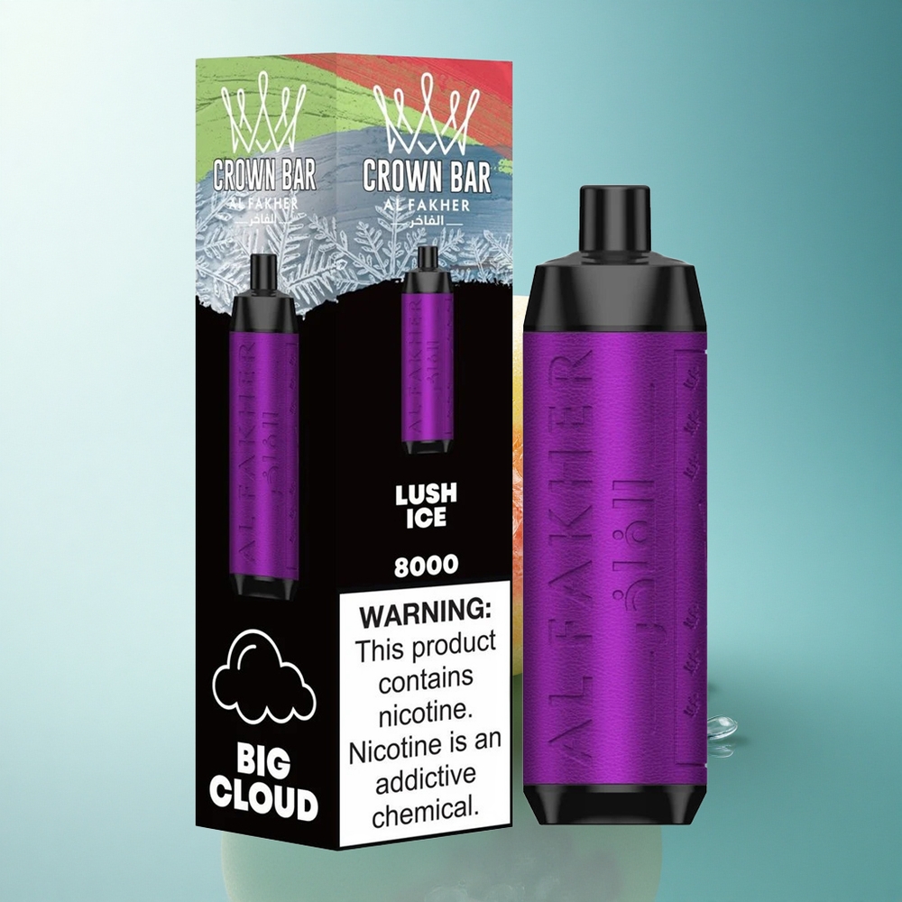 Al Fakher Crown Bar 8000 Crystal Ice Lush Crystal 600mAh 5mg Nicotine