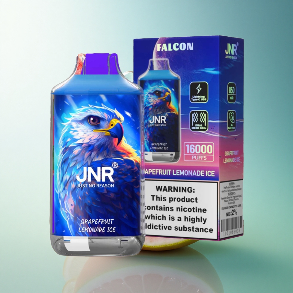 JNR Falcon 16000 Grapefruit Lemonade Ice 850mAh 22ml Dual Mesh Coil