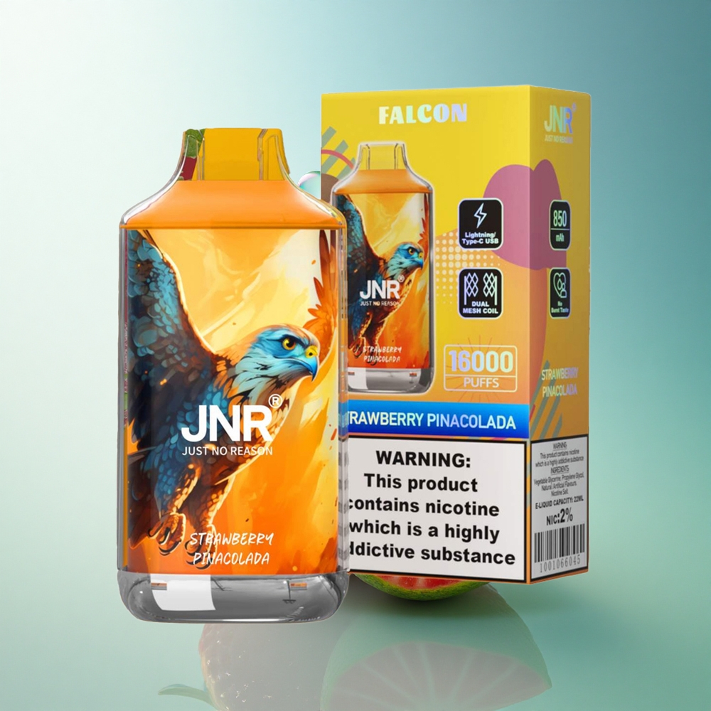 JNR Falcon 16000 Strawberry Pina Colada Dual Mesh 22ml 2% Nicotine