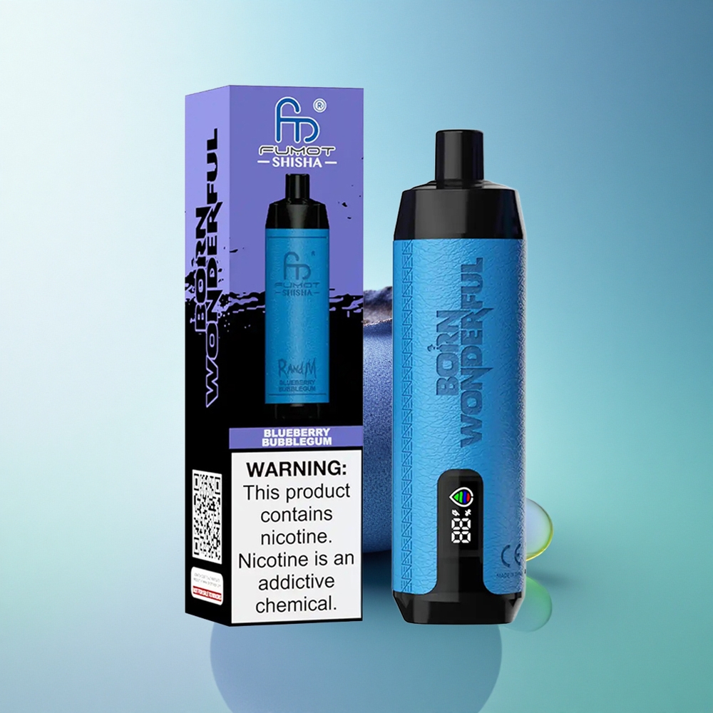 RandM Fumot Shisha 10000 Puffs Blueberry Bubblegum 18ml 850mAh 0.5% Nicotine