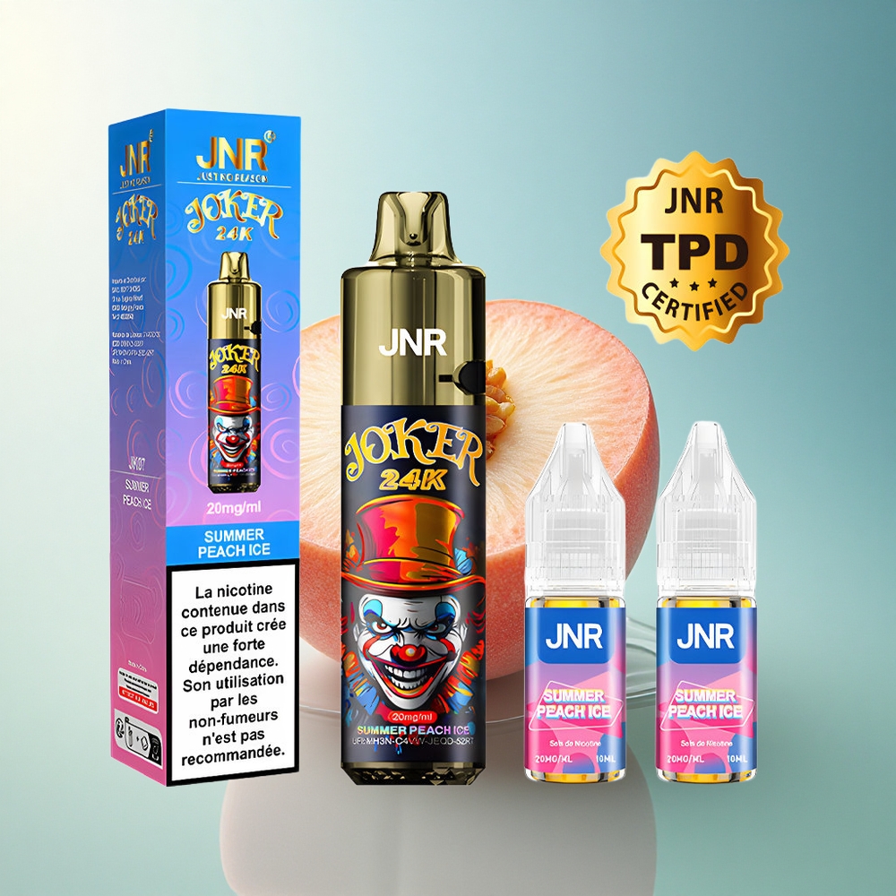 JNR Joker 24K Summer Peach Ice Refillable 800mAh 2% Nicotine