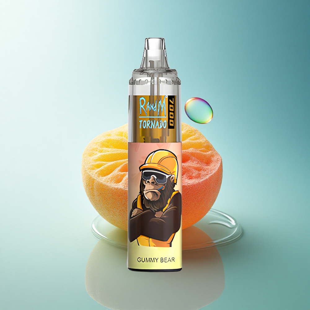 RandM Fumot Tornado 7000 Puffs Gummy Bear Mesh Coil 850mAh 5% Nicotine