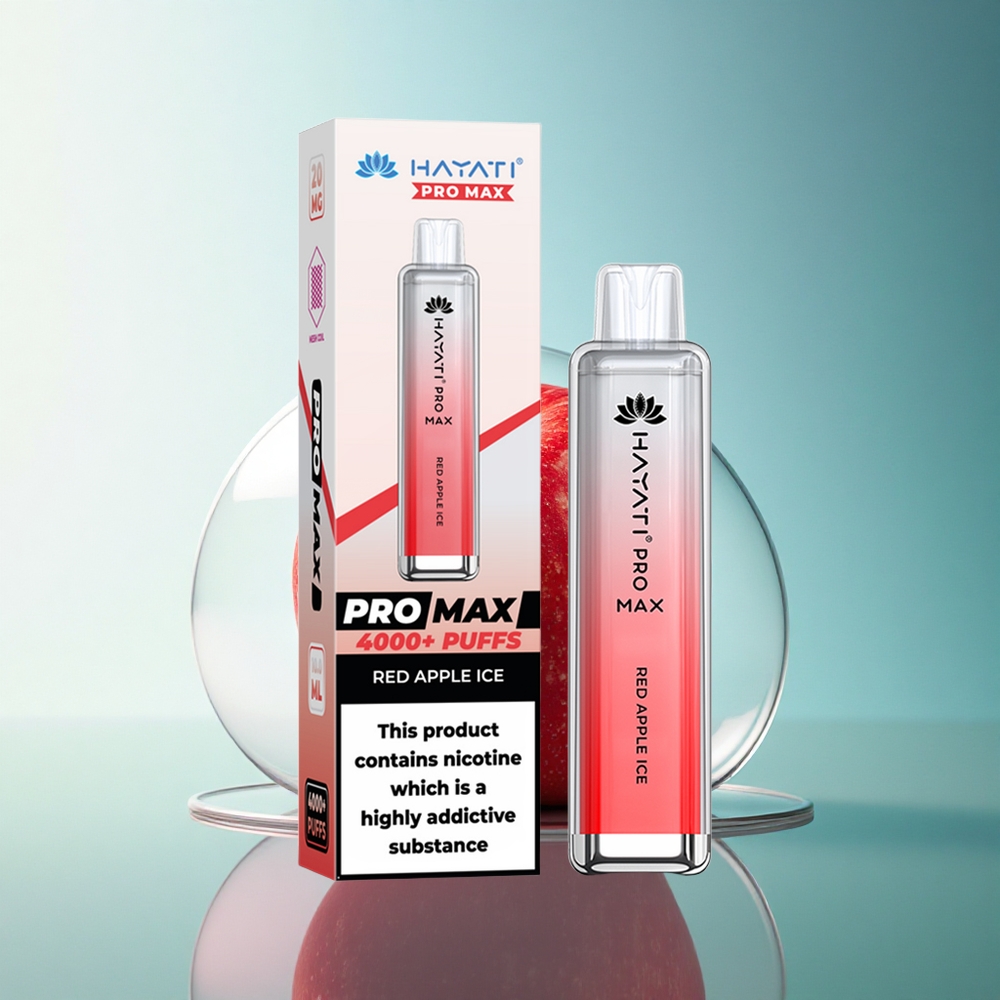 Hayati Pro Max 4000 Puffs Red Apple Ice Dual Mesh 1400mAh