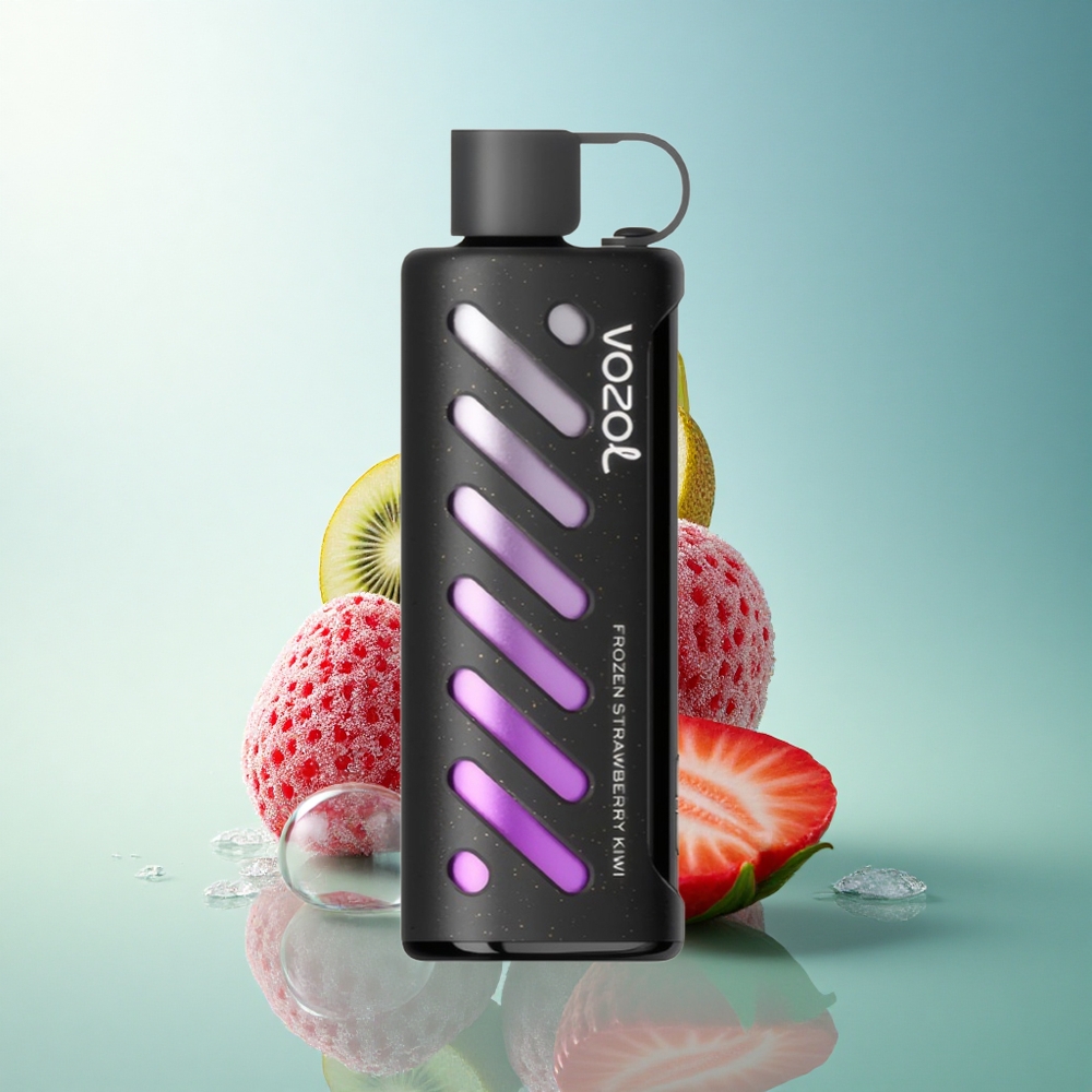 VOZOL Gear Shisha 25000 Puffs Frozen Strawberry Kiwi Dual Mesh 1000mAh 5mg Nicotine