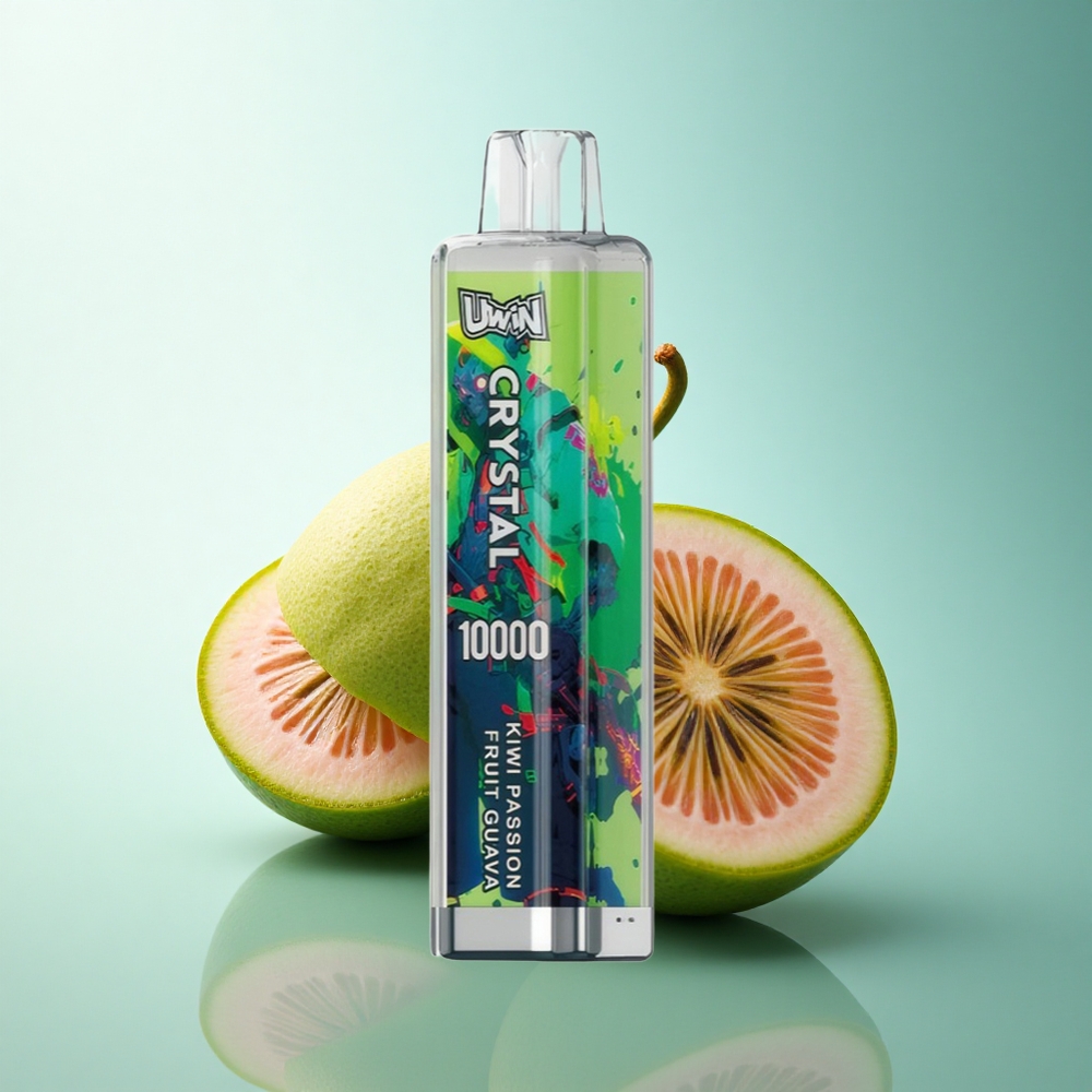 Uwin Crystal 10000 Puffs Kiwi Passion Fruit Guava RGB 650mAh Type-C