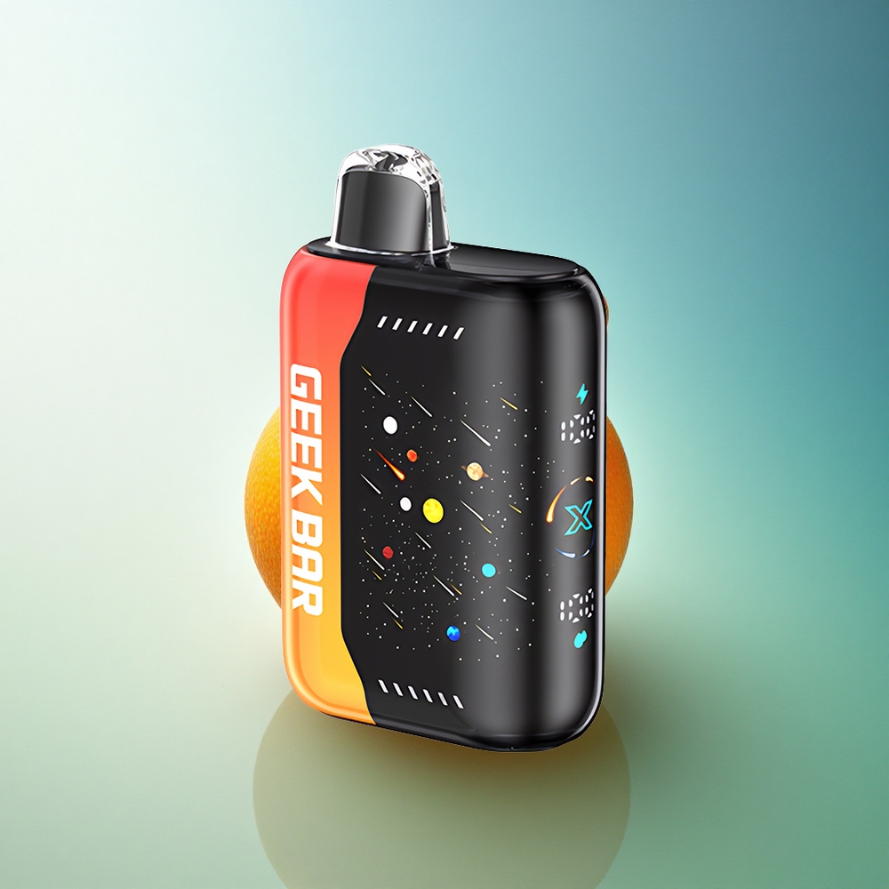 GEEK BAR Pulse X 42K Puffs Meteor Edition Orange Dragon Dual Mesh Coil 820mAh Fast-Charging 5% Nicotine