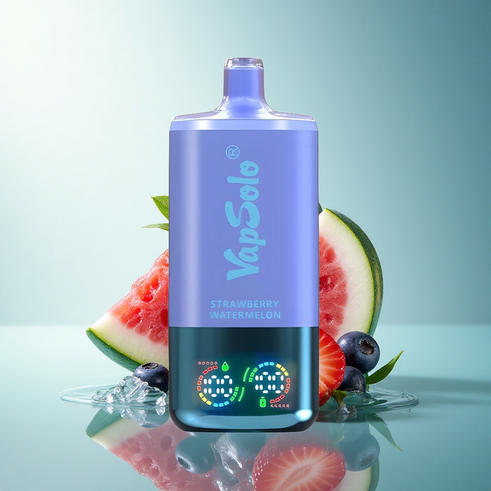 Vapsolo Triple 30000 Puffs Strawberry Watermelon & Blueberry Ice with 40ml E-Liquid and 20 mg/ml Nicotine