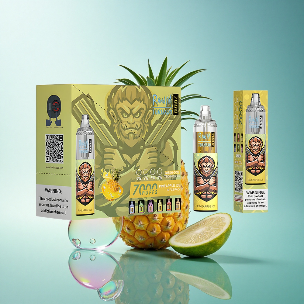 RandM Fumot Tornado 7000 Puffs Pineapple Ice 850mAh Mesh 5% Nicotine