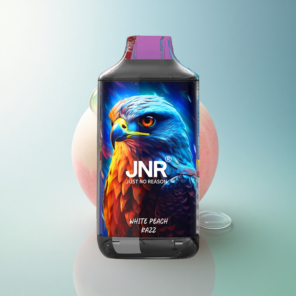 JNR Falcon 16000 White Peach Razz Dual Mesh 22ml Nicotine 2%