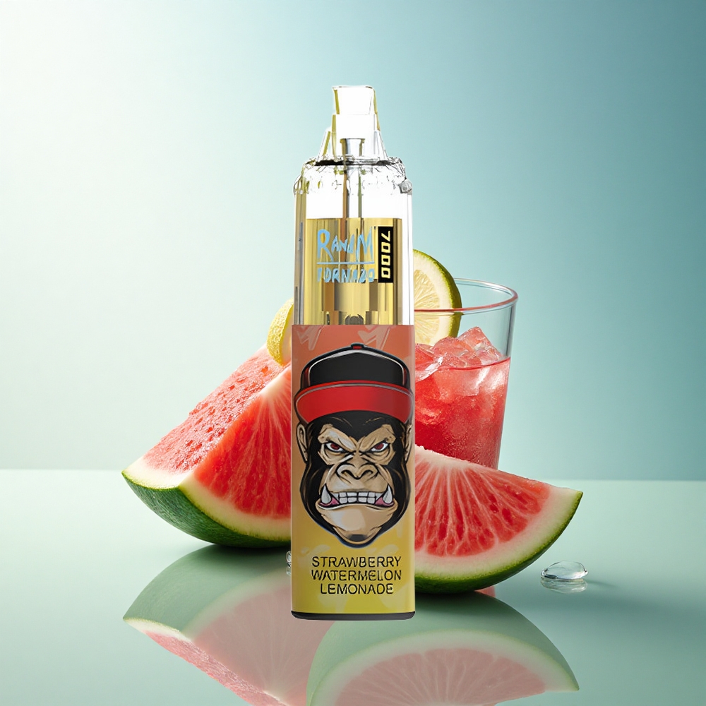 RandM Fumot Tornado 7000 Puffs Strawberry Watermelon Lemonade Mesh Coil 5% Nicotine