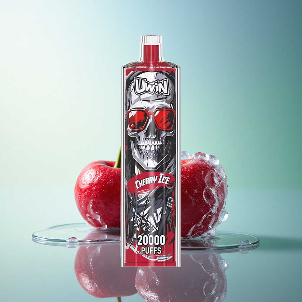 Uwin Shisha Hookah Crystal 20000 Puffs Cherry Ice Mesh Coil 650mAh