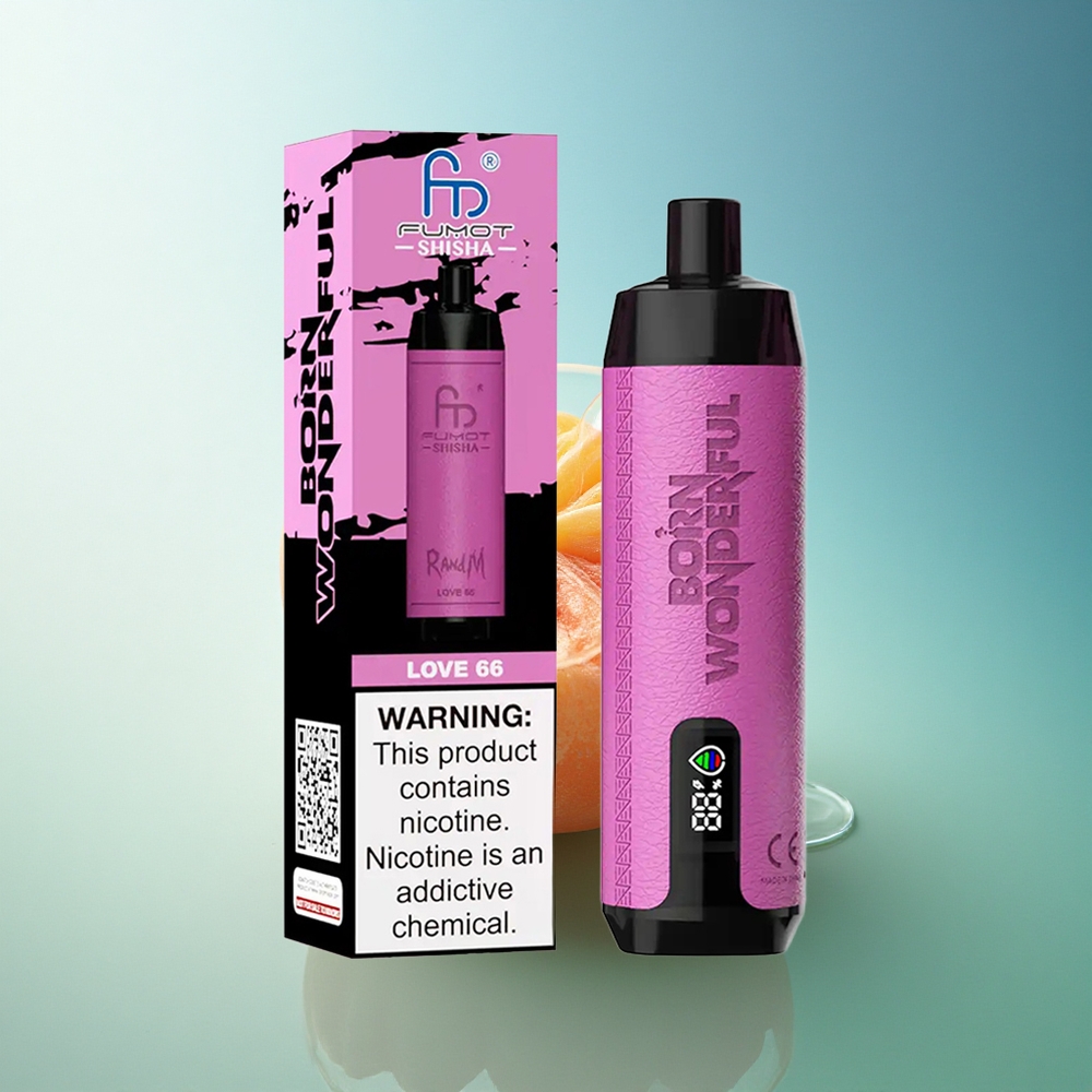 RandM Fumot Shisha 10000 Puffs Love 66 LED Mesh 0.6ohm 18ml