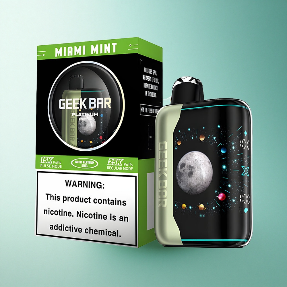 GEEK BAR Platinum Edition 25000 Puffs Miami Mint 20mL Dual Mesh 2% Nicotine