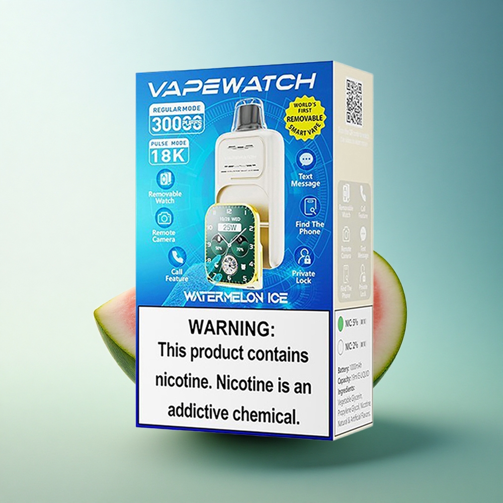 JNR VapeWatch 30000 Watermelon Ice Dual Mesh Coil 5% Nicotine 19mL