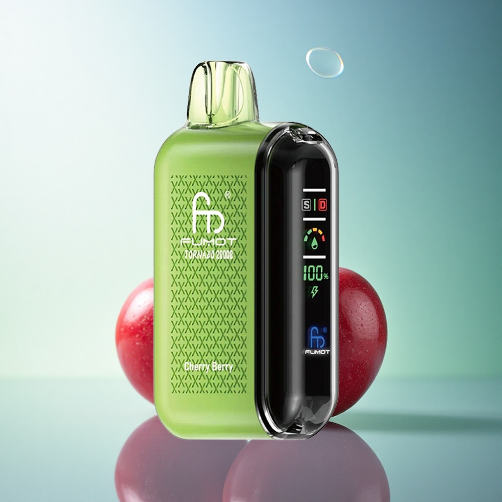 Fumot Tornado 20000 Puffs Cherry Berry Dual Mesh 850mAh Nicotine 2%
