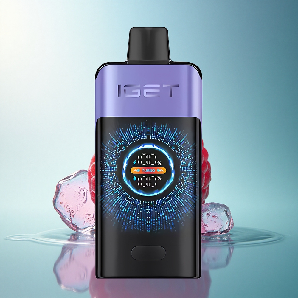 IGET ONE 12000 Puffs Raspberry Grape Ice Dual Mesh 2700mAh