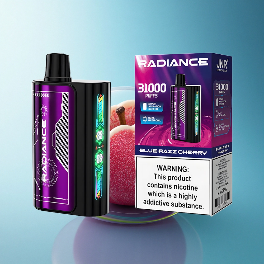 JNR Radiance 31000 Blue Razz Cherry Dual Mesh 950mAh 2% Nicotine