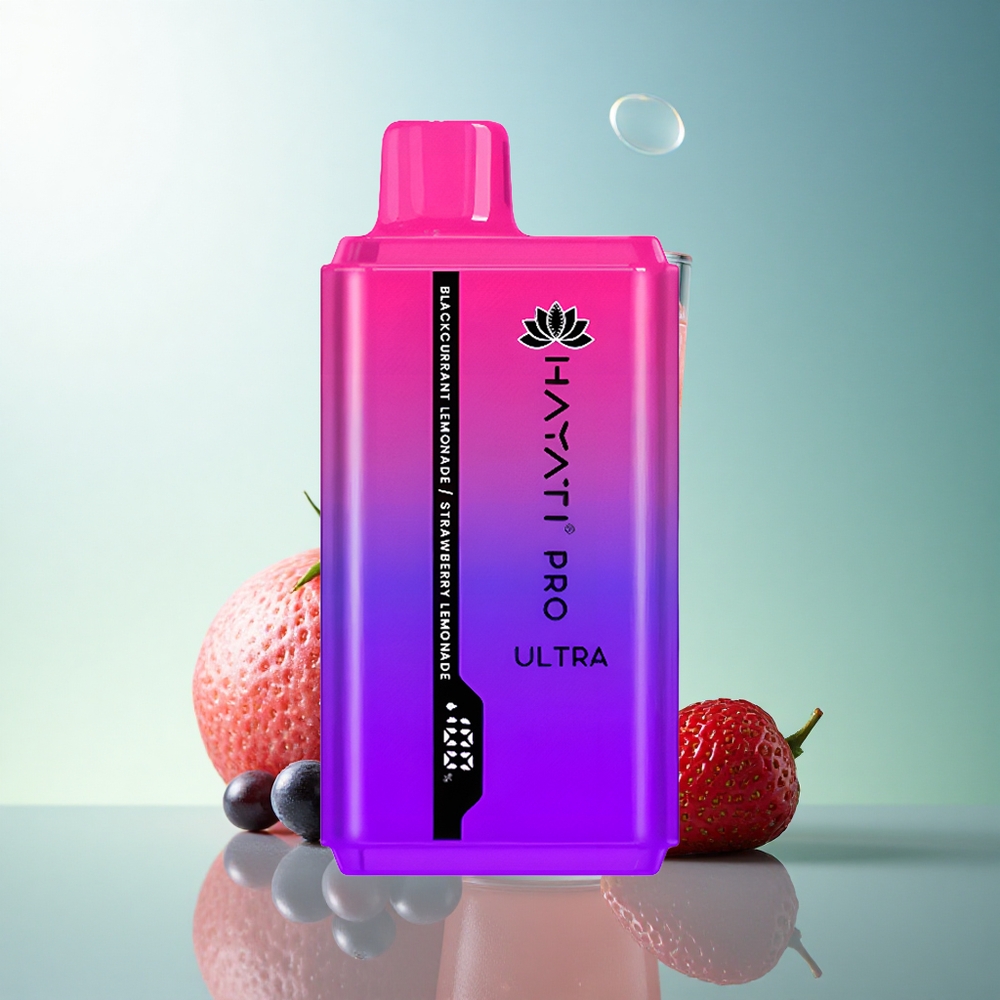 Hayati Pro Ultra 15000 Puffs Blackcurrant Lemonade Strawberry Lemonade 850mAh 2% Nicotine