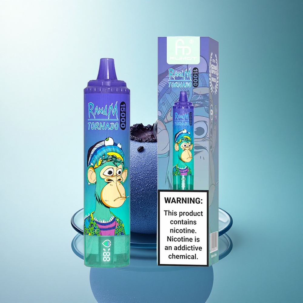 RandM Fumot Tornado 15000 Puffs Blueberry On Ice 25ml 850mAh Mesh Coil