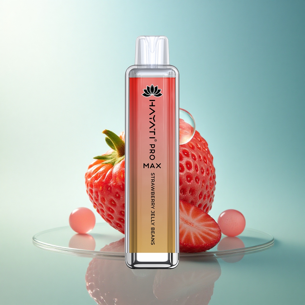 Hayati Pro Max 4000 Puffs Strawberry Jelly Beans Dual Coil 1400mAh Disposable Vape