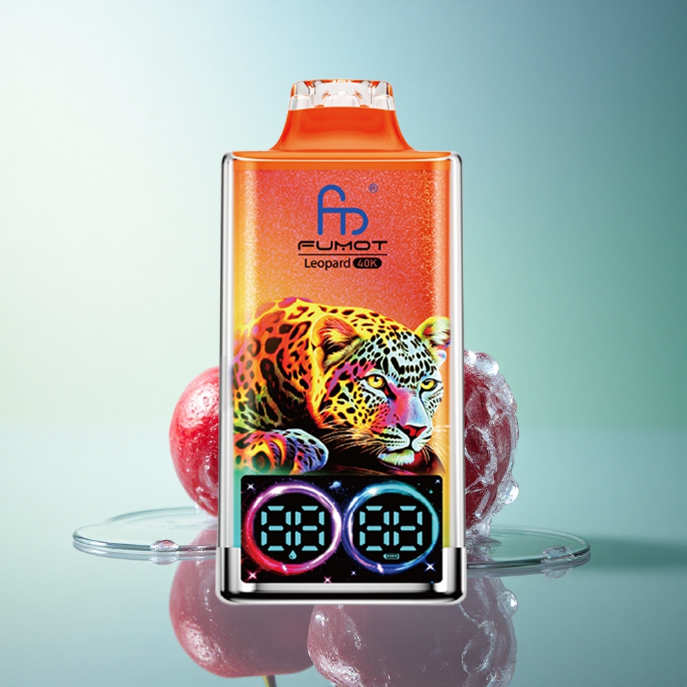 Fumot Leopard 40K Puffs Cherry Ice Dual Mesh 5% Nicotine 700mAh